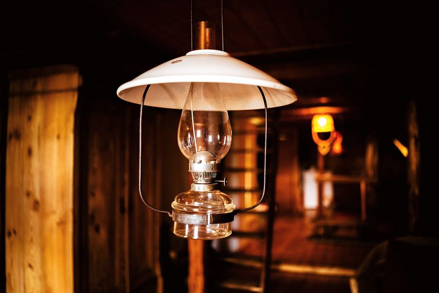 Stará petrolejová lampa